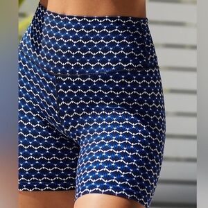 Anthropologie Splits59 Airweight High-Waisted Bike Shorts in Cobalt Blue